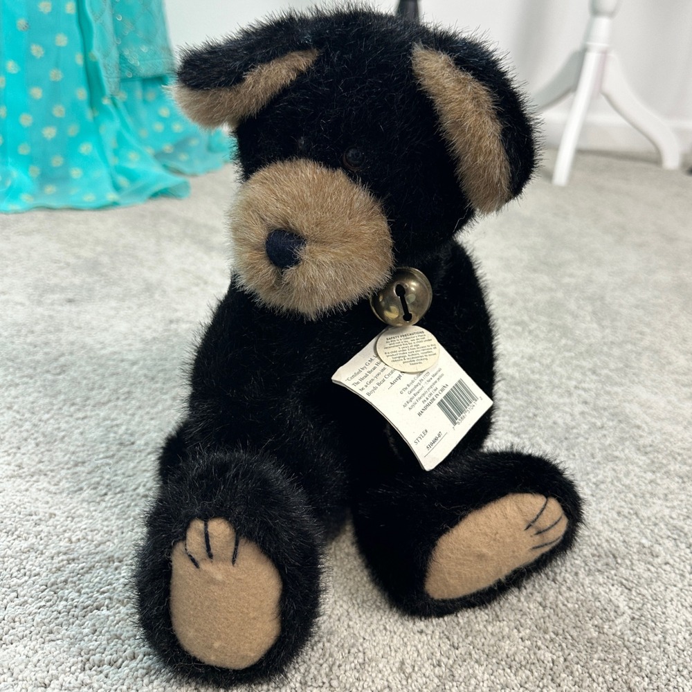 Boyds Bears Plush Burlington P Beanster Unisex Small Black